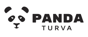 Panda turva_vaaka musta_L_logo